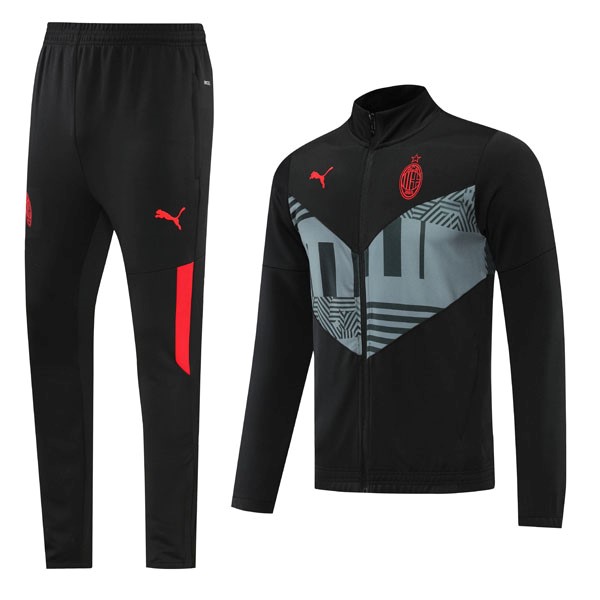 Chandal AC Milan 2022 2023 Negro Gris